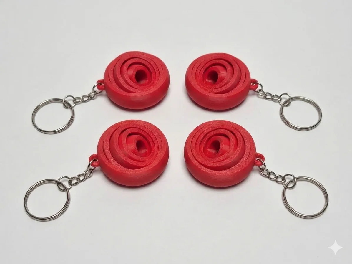 OrbitSpin Fidget Keyring