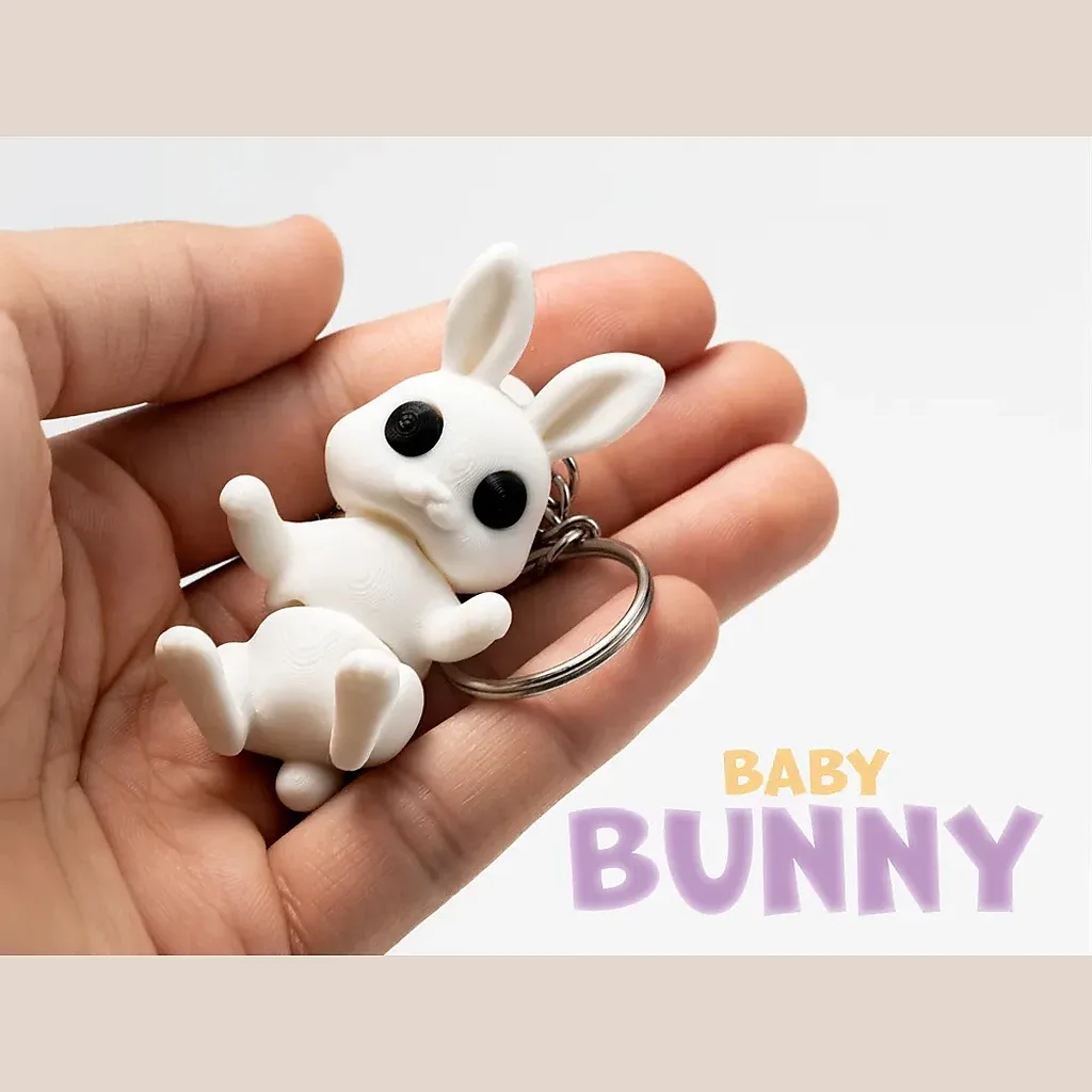 Baby Bunny Keychain