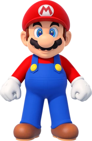 Mario character building layer by layer